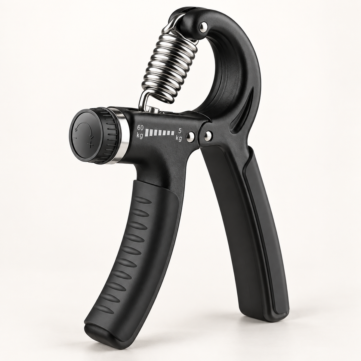 GripX Pro black adjustable hand gripper from a three-quarter studio angle